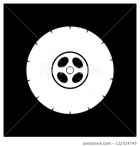 mobile tire vector icon design. 122324743