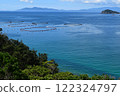 A view of Kashiwajima, Otsuki Town, Kochi Prefecture, from the national highway 122324797