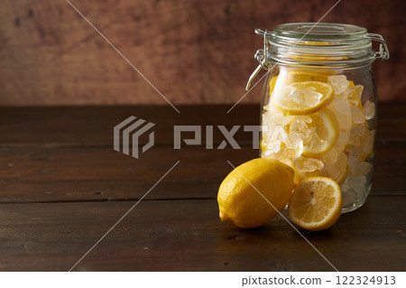 糖漿醃漬檸檬的圖像 糖漿醃漬檸檬的圖像 122324913