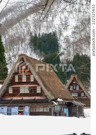 富山縣五箎山菅沼合掌造村，冬天 122325633