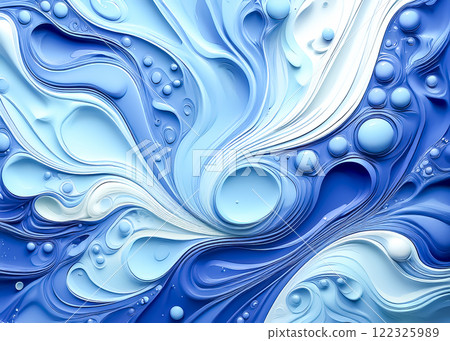 Abstract image material of colorful paint - light blue 122325989