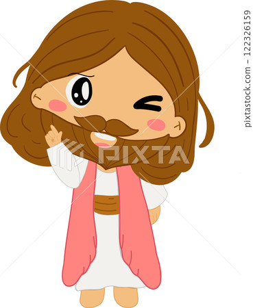 Jesus on Easter Day story clipart illustrating the resurrection of Christ and the passion narrative as a symbol of Christian faith and salvation on Easter Sunday for religious and spiritual art. Jesus on Easter Day story clipart illustrating the resurrection of Christ and the passion narrative as a symbol of Christian faith and salvation on Easter Sunday for religious and spiritual art. 122326159