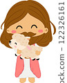 Jesus is shepherd.Jesus with lamp clipart. 122326161