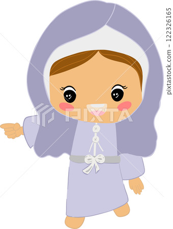 Mary's joy at the resurrection of Jesus, captured in a beautiful and emotional illustration from the Easter story, showing the profound happiness and faith of this biblical woman. Mary's joy at the resurrection of Jesus, captured in a beautiful and emotional illustration from the Easter story, showing the profound happiness and faith of this biblical woman. 122326165