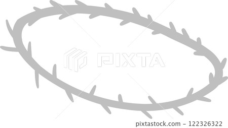 A powerful "Crown of Thorns" clipart representing the suffering of Jesus during the Easter story, perfect for religious artwork, Passion of Christ illustrations, and Christian-themed projects. A powerful "Crown of Thorns" clipart representing the suffering of Jesus during the Easter story, perfect for religious artwork, Passion of Christ illustrations, and Christian-themed projects. 122326322