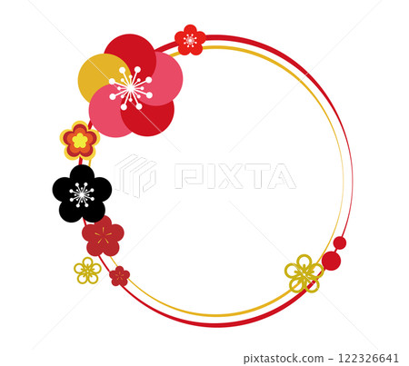 Round Japanese style frame Round Japanese style frame 122326641