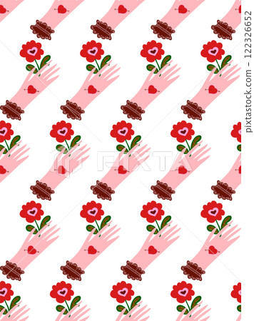 seamless pattern with tulips seamless pattern with tulips 122326652