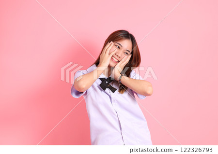 Teenage School Girl 122326793