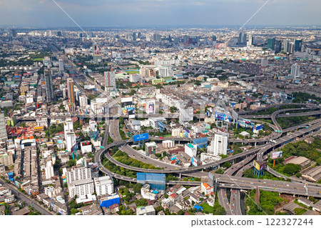 Aerial view of the tollway in Bangkok Aerial view of the tollway in Bangkok 122327244