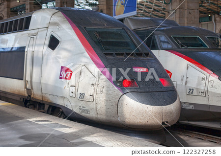 The TGV Sud-Est at Gare du Nord in Paris 122327258