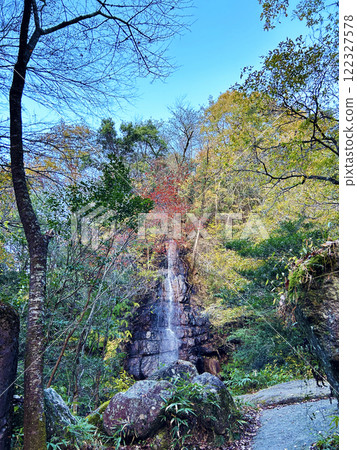 Colorful trees and waterfalls 122327578