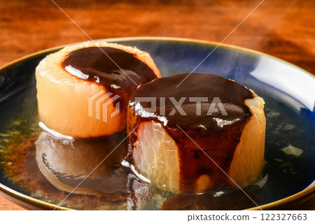 Oden radish with miso sauce 122327663