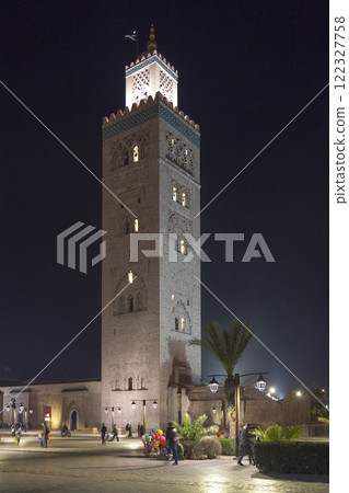 The Koutoubia Mosque in Marrakesh by night The Koutoubia Mosque in Marrakesh by night 122327758