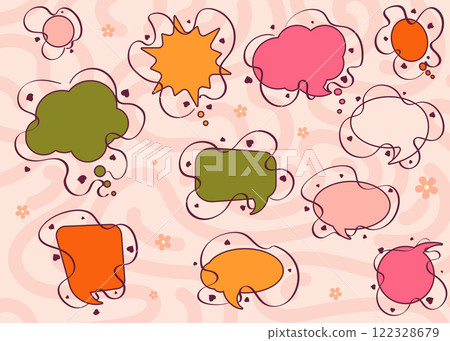 Blank speech bubble pack Blank speech bubble pack 122328679