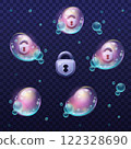 Water Bubble Set Vector Illustration 122328690