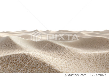Close-up of beige sand dunes texture isolated on a transparent background. Minimalistic wavy sand surface, ideal for nature designs, background concepts, or environmental projects. Close-up of beige sand dunes texture isolated on a transparent background. Minimalistic wavy sand surface, ideal for nature designs, background concepts, or environmental projects. 122329024
