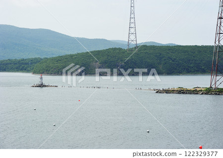 view of the Tokarevskaya Koshka lighthouse in Vladivostok view of the Tokarevskaya Koshka lighthouse in Vladivostok 122329377