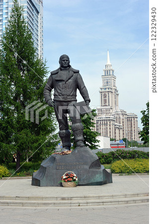 monument to Soviet pilot Vodopyanov on the Khodynka field monument to Soviet pilot Vodopyanov on the Khodynka field 122329430