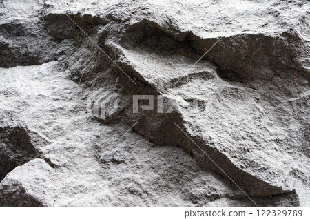Close-Up of Rugged Rock Texture with Natural Patterns Close-Up of Rugged Rock Texture with Natural Patterns 122329789