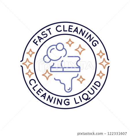 Simple Logo with Fast Cleaning Icon 122331607