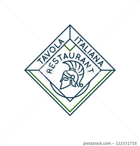 Simple Logo with Restaurant Tavola Italiana icon 122331718