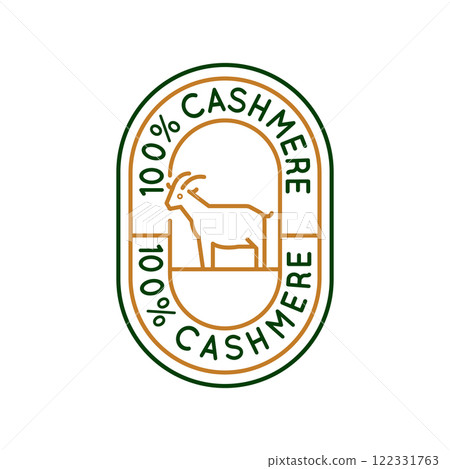 Simple Logo with Cashmere Wool Icon 122331763