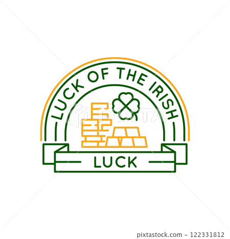 Simple Logo with Luck of the Irish icon Simple Logo with Luck of the Irish icon 122331812