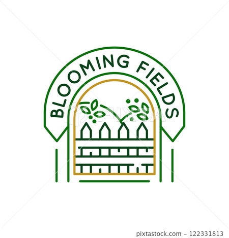 Simple Logo with Blooming Fields icon Simple Logo with Blooming Fields icon 122331813