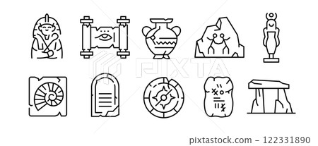 Antique Icons Set 122331890