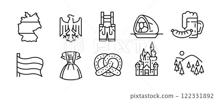 Germany Icons Set 122331892