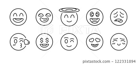 Emojis Icon Set 122331894