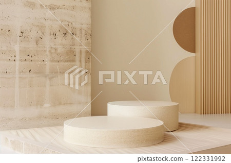 beige light podium 122331992