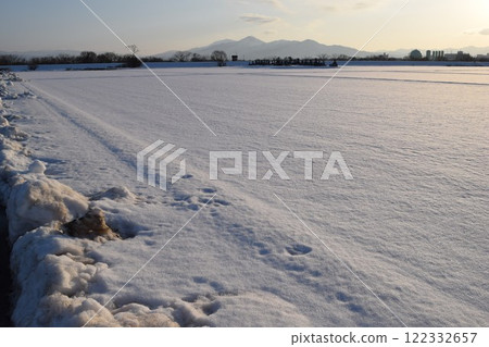 Rural scenery in snowy country Shonai, Yamagata Prefecture Rural scenery in snowy country Shonai, Yamagata Prefecture 122332657