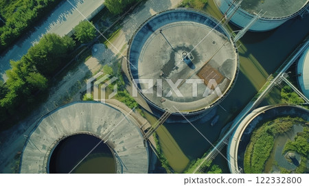 Massive Industrial Rainwater Harvesting Aerial view Massive Industrial Rainwater Harvesting Aerial view 122332800