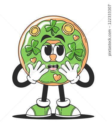 Cute donut Patrick day character 122333307