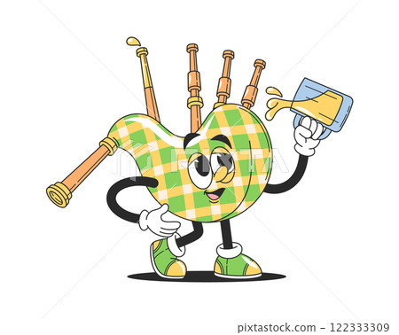 Bagpipes patrick day cute character 122333309