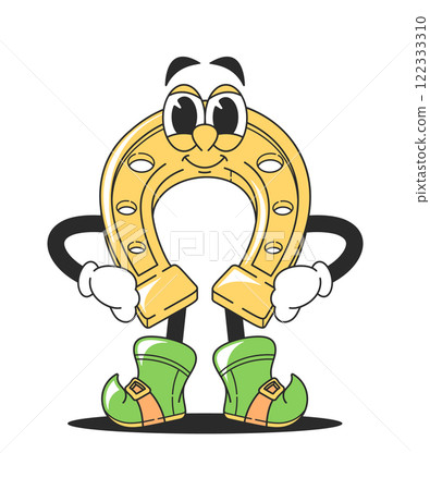 Golden horseshoe patrick day character 122333310