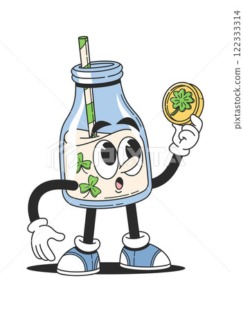 Milkshake traditional Patrick day character 122333314