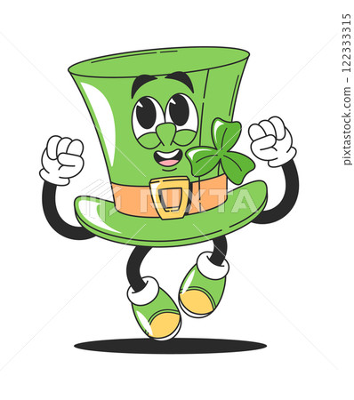 Happy hat patrick day character 122333315