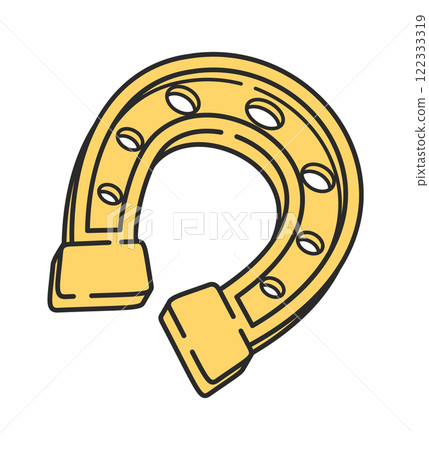 Lucky horseshoes Patrick day symbol 122333319