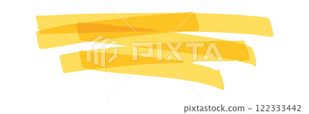 Yellow strikethrough emphasis lines highlight Yellow strikethrough emphasis lines highlight 122333442