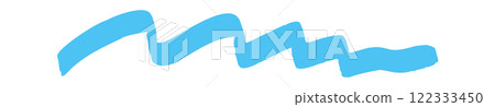 Blue color highlighter underline accentuation 122333450