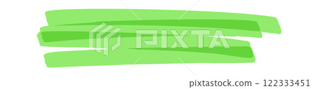Text highlight green underlining stroke 122333451