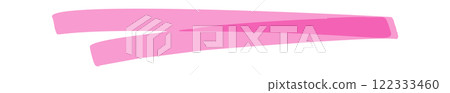 Scribble pink doodle underlines highlighter 122333460