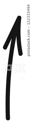 Straight arrow pointing moving up 122333494