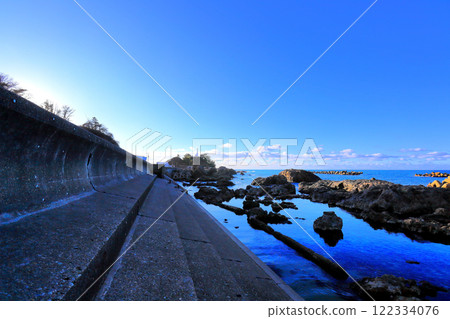 莊內海灘冬季風景加茂彩虹海灘 莊內海灘冬季風景加茂彩虹海灘 122334076