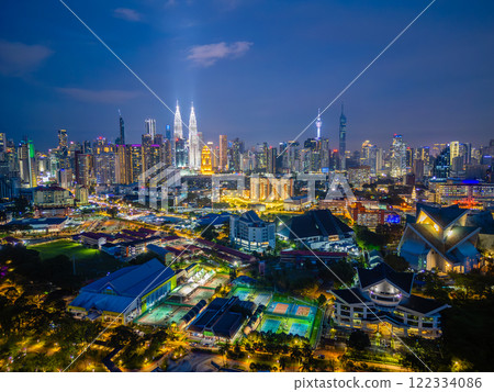 View of Kuala Lumpur at night 122334086