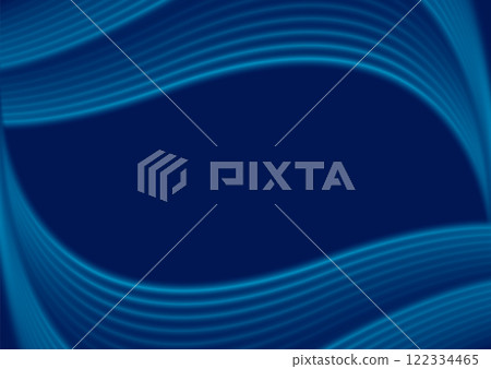Blue smooth wavy lines abstract modern background 122334465