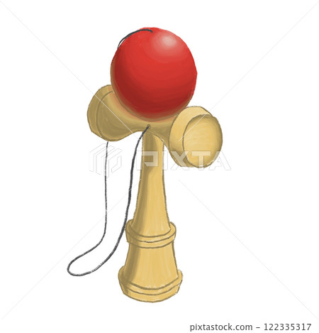 Kendama hand-drawn illustration 122335317