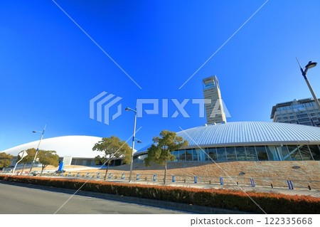 [Kagawa Prefecture] Sunport Takamatsu on a clear day (Anabuki Arena Kagawa and Takamatsu Symbol Tower) 122335668